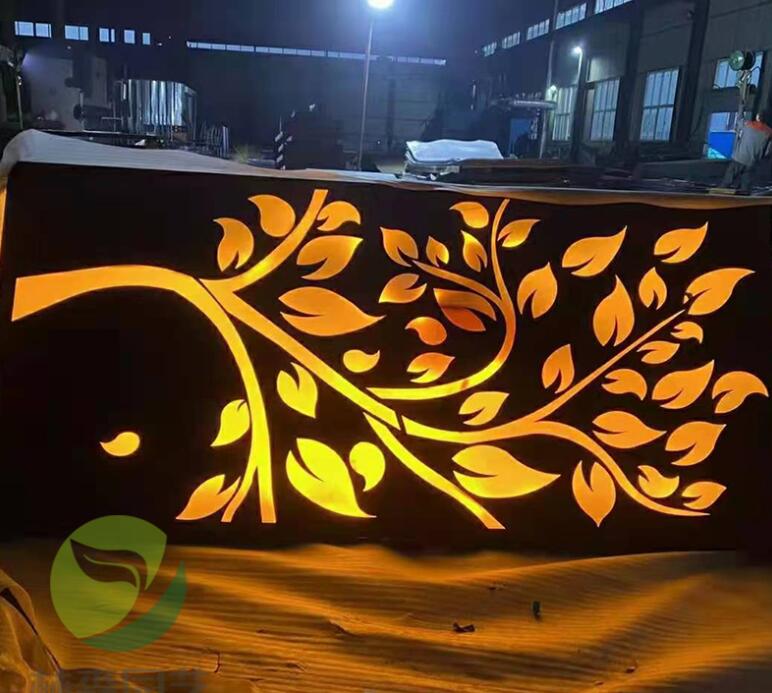 卡若耐候钢板灯箱