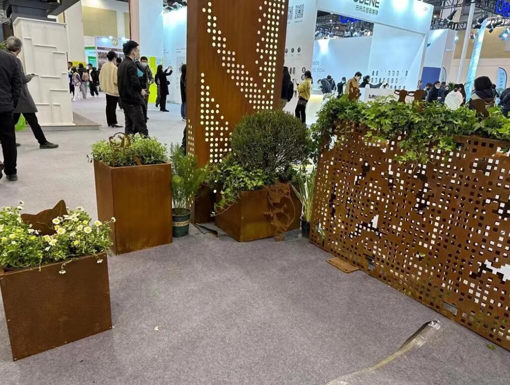 卡若耐候钢花箱