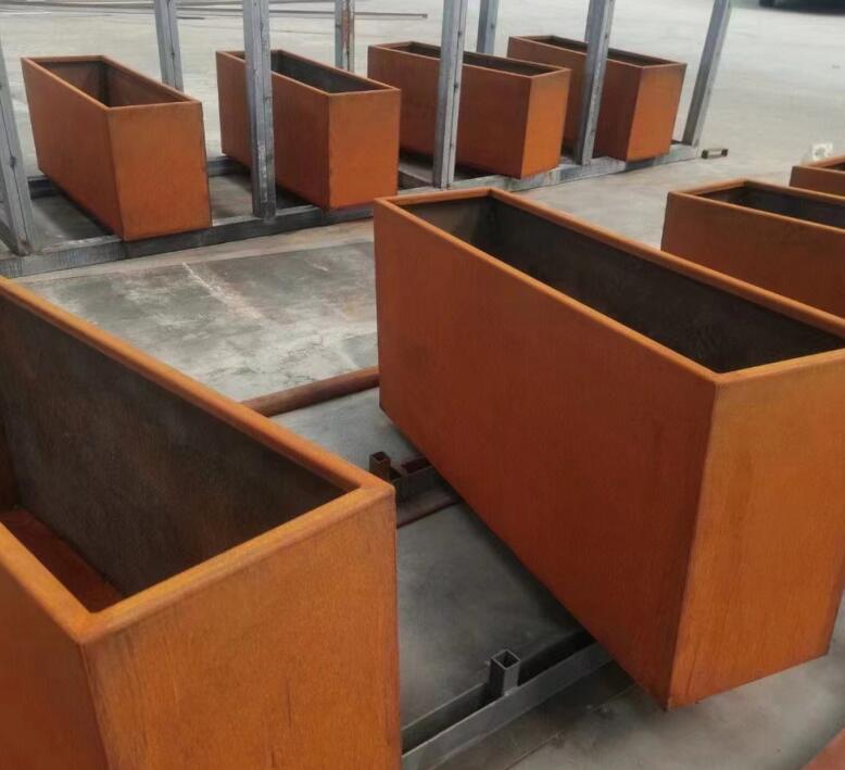 卡若耐候钢花箱